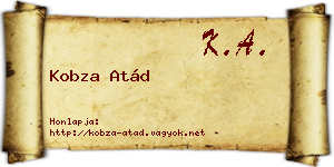 Kobza Atád névjegykártya
