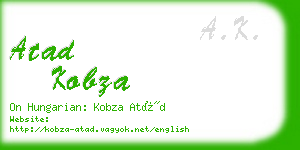 atad kobza business card